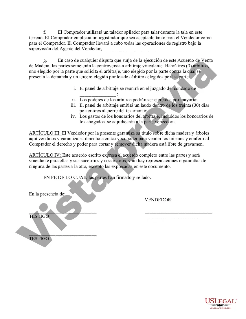 Preview Acuerdo de Venta de Madera