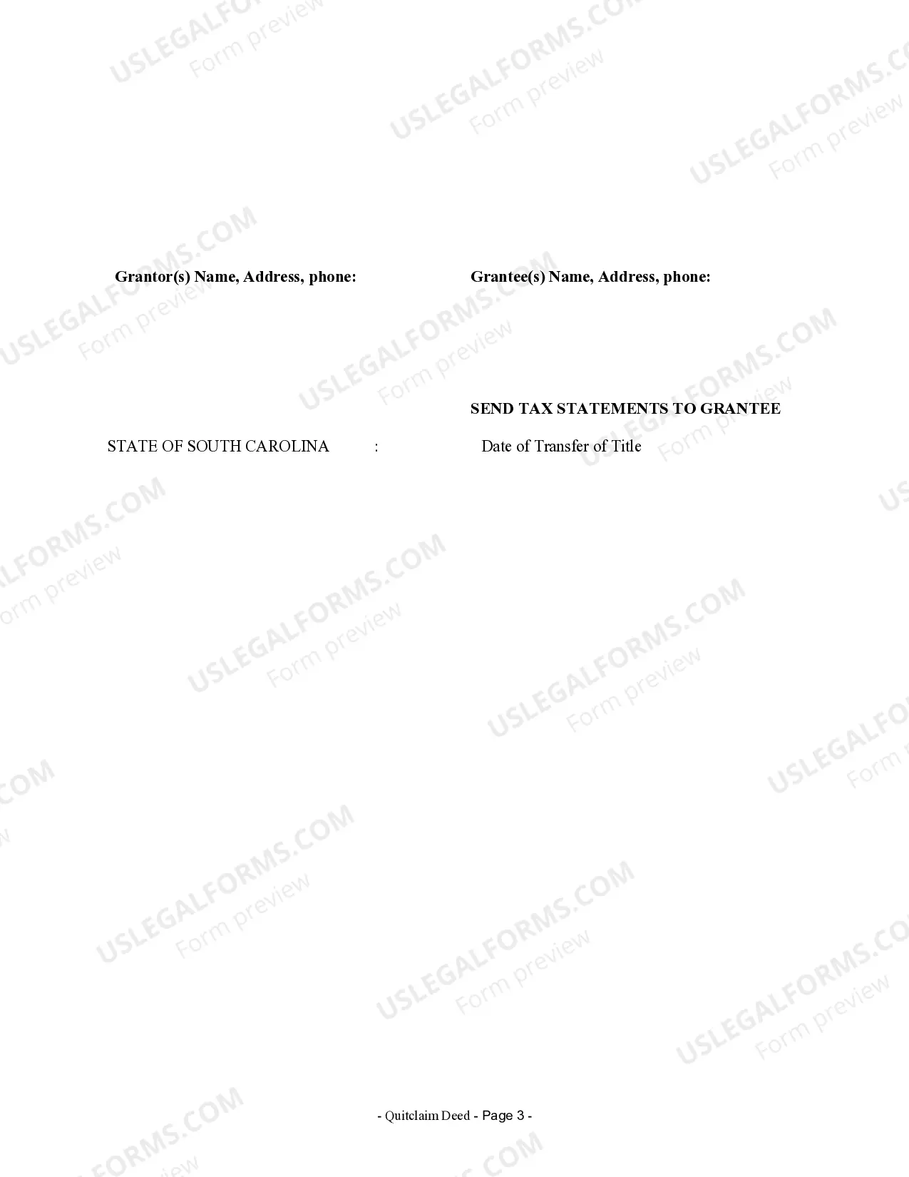 Preview Quitclaim Deed from Husband and Wife to Corporation