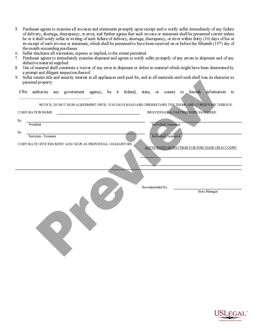 Get Business Credit Application Preview Business Credit Application