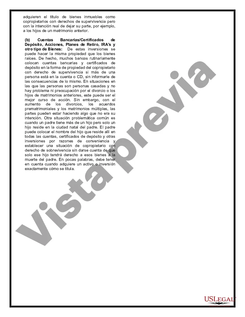 Preview Testamentos mutuos que contienen última voluntad y testamentos para personas solteras que viven juntas sin hijos