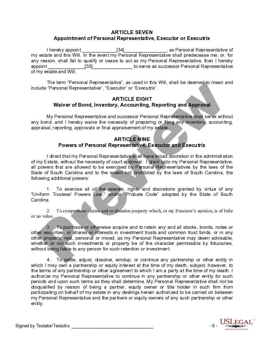 Preview Mutual Wills Package of Last Wills and Testaments for Man and Woman living together not Married with Adult Children