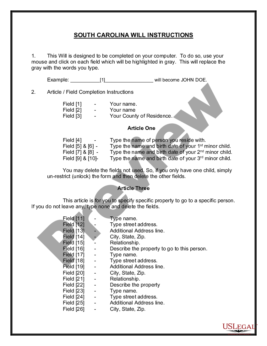 page 0 Mutual Wills or Last Will and Testaments for Unmarried Persons living together with Minor Children preview