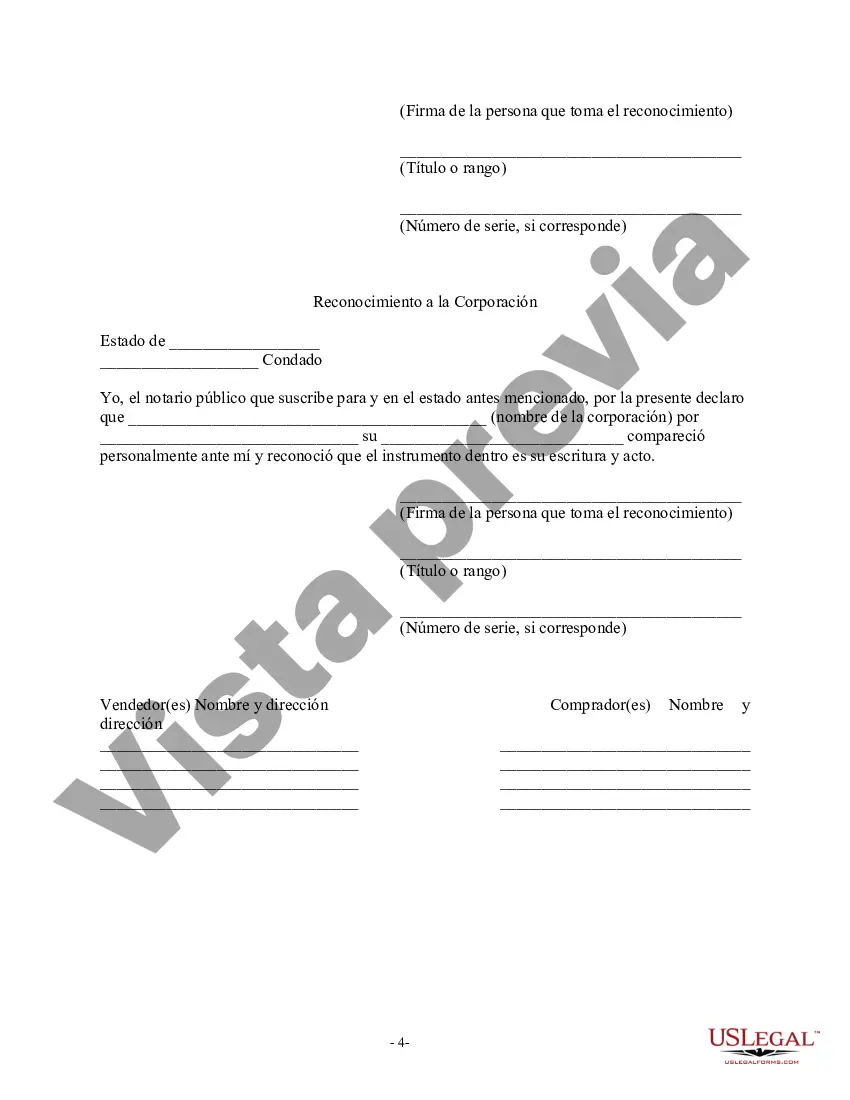 Preview Factura de venta en relación con la venta del negocio por parte del vendedor individual o corporativo