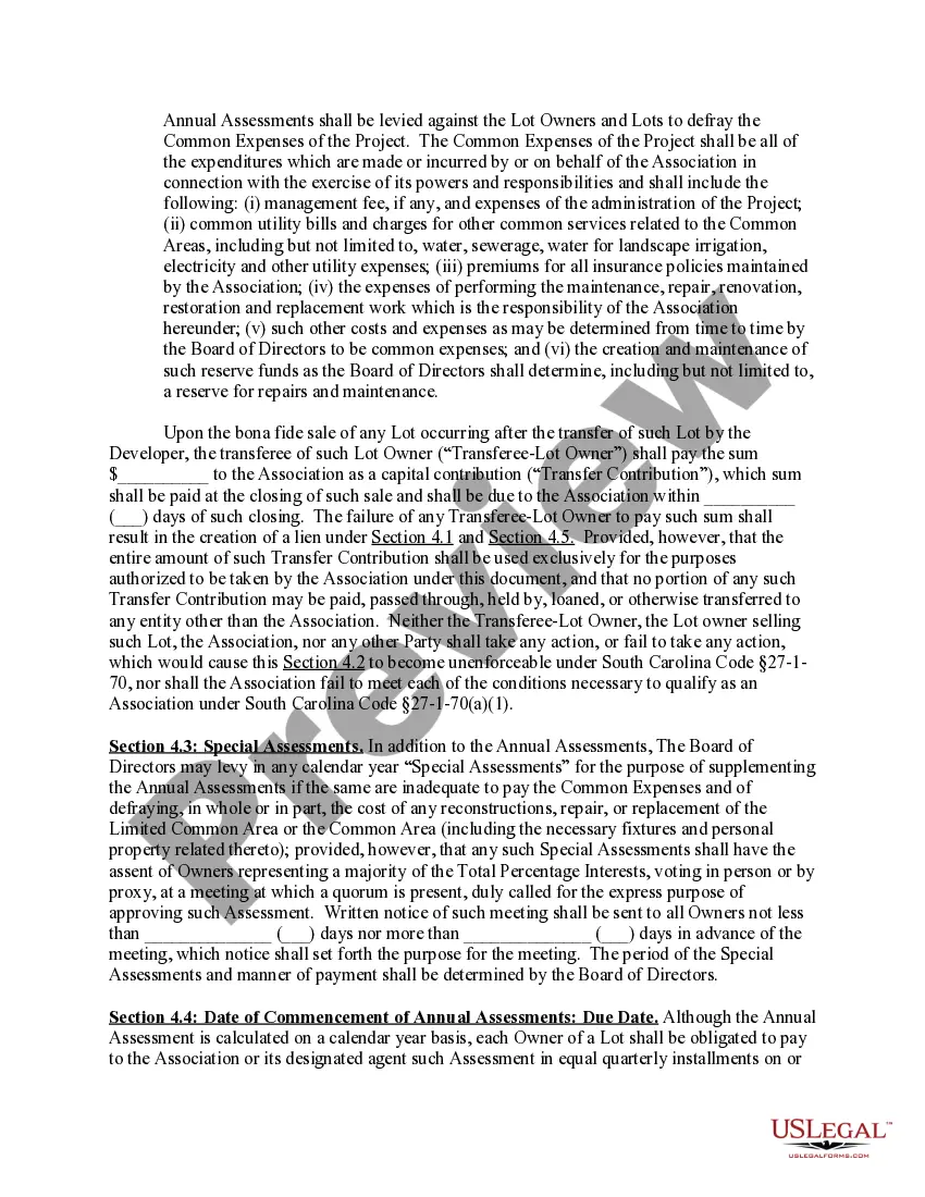 Preview Covenants and Restrictions