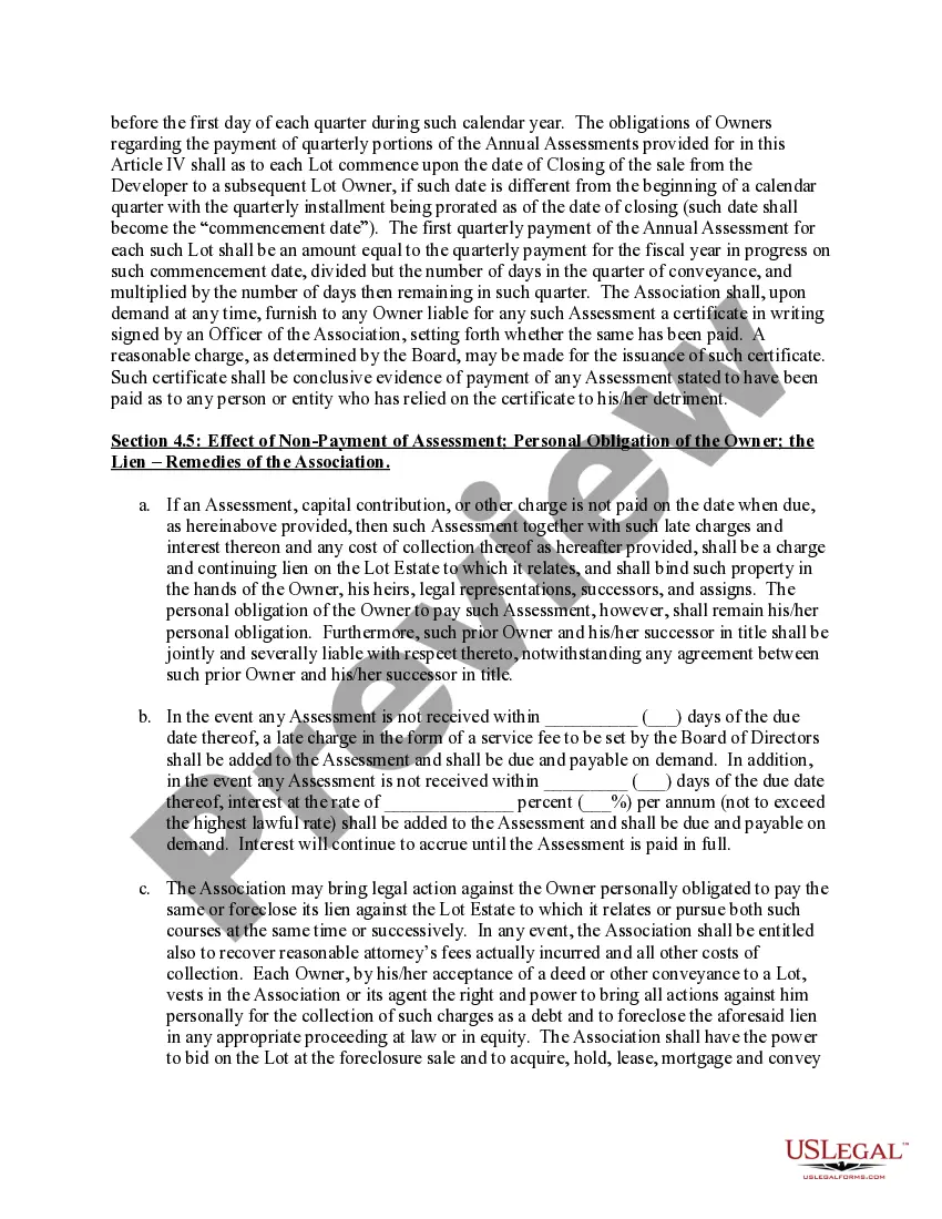 Preview Covenants and Restrictions