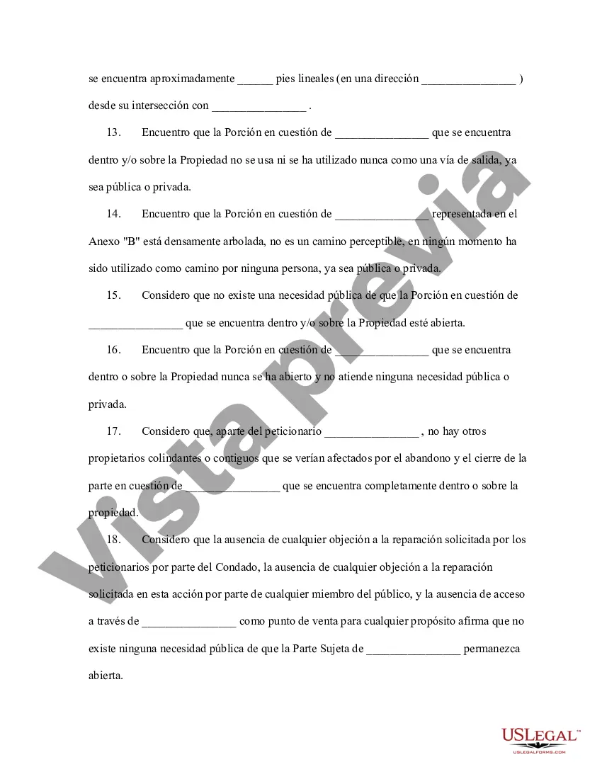 Preview Orden de consentimiento para abandono judicial y cierre de carretera