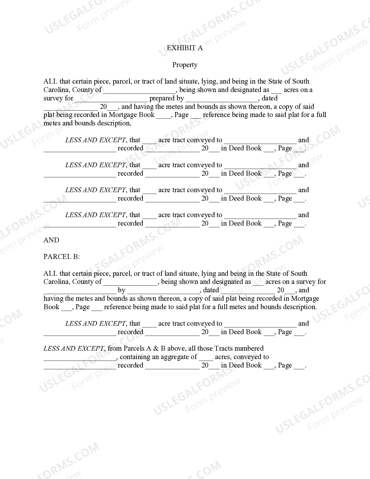 South Carolina Easements With Covenants And Restrictions US Legal Forms