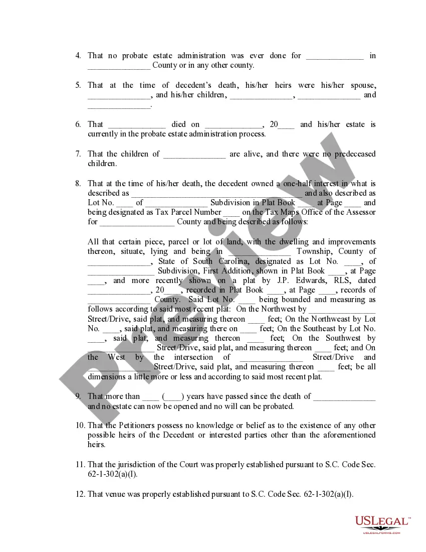 Get Amended Order Establishing Heirs Preview Amended Order Establishing Heirs