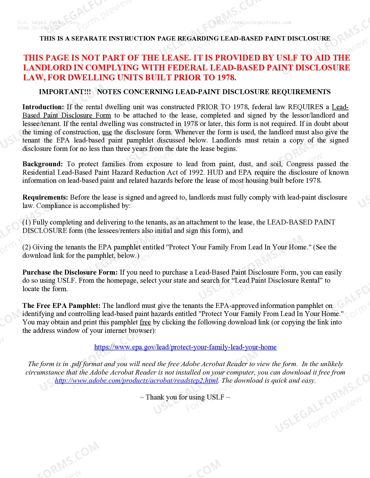 Preview Residential Lease or Rental Agreement for Month to Month