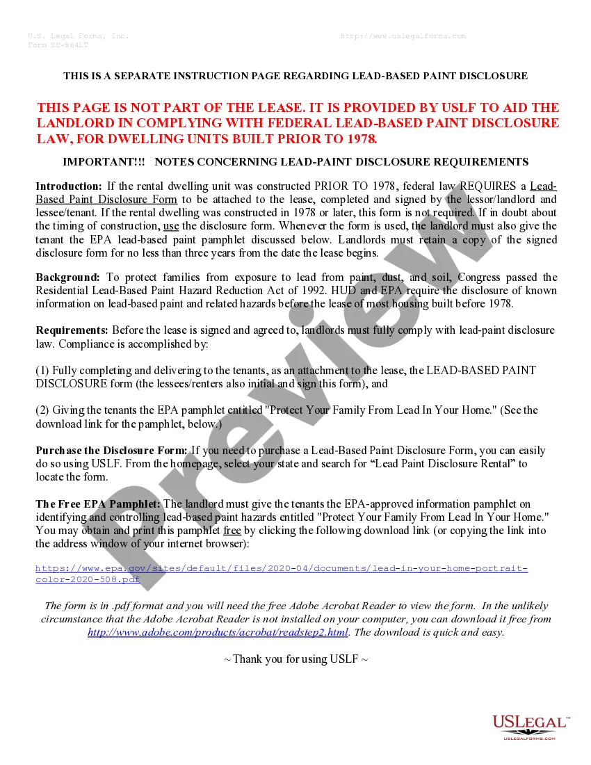 Preview Residential Rental Lease Agreement