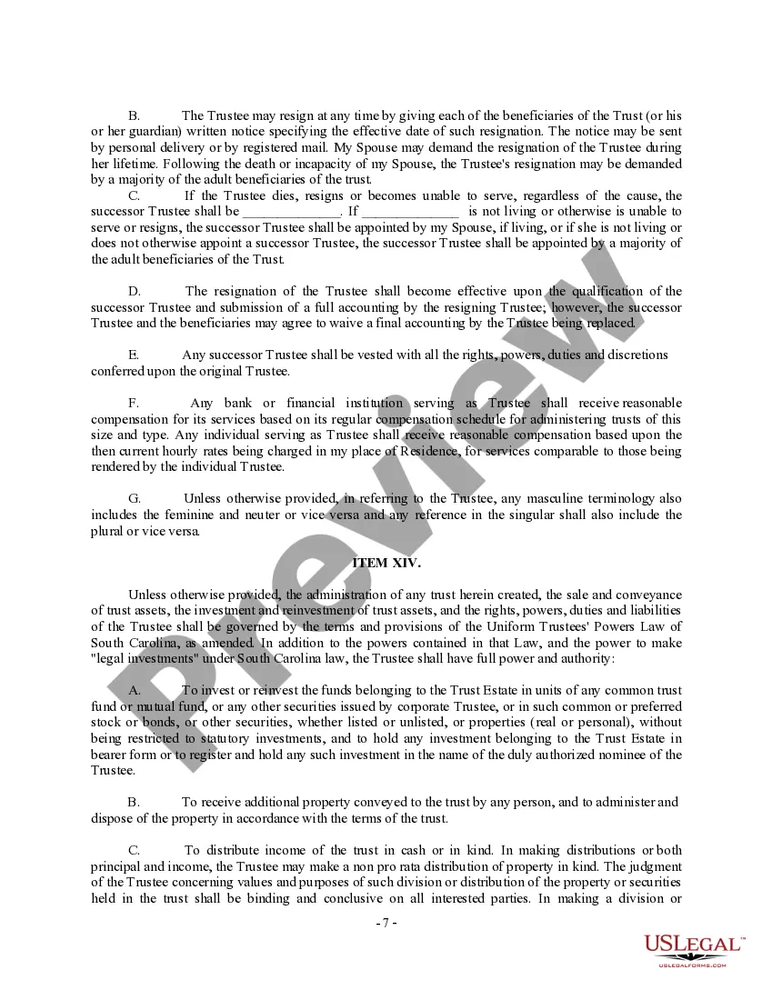 Preview Complex Will with Credit Shelter Marital Trust for Large Estates