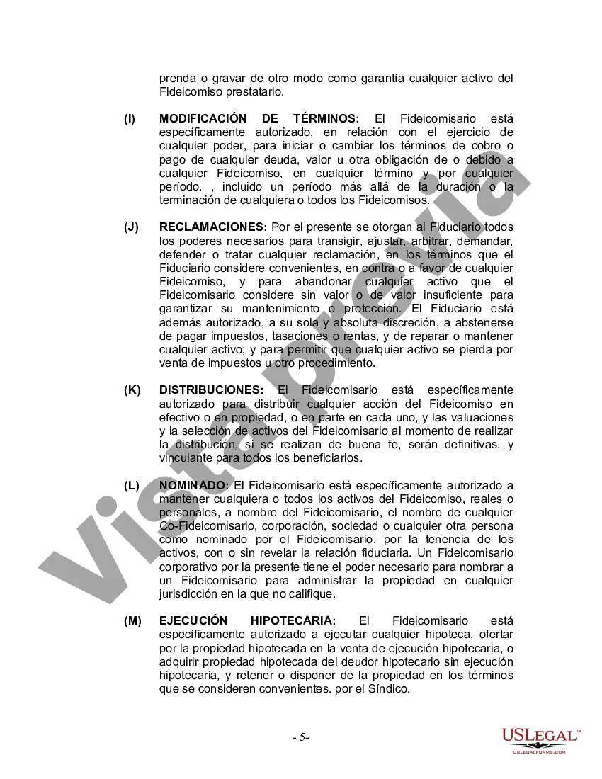 Preview Fideicomiso en vida para esposo y esposa sin hijos