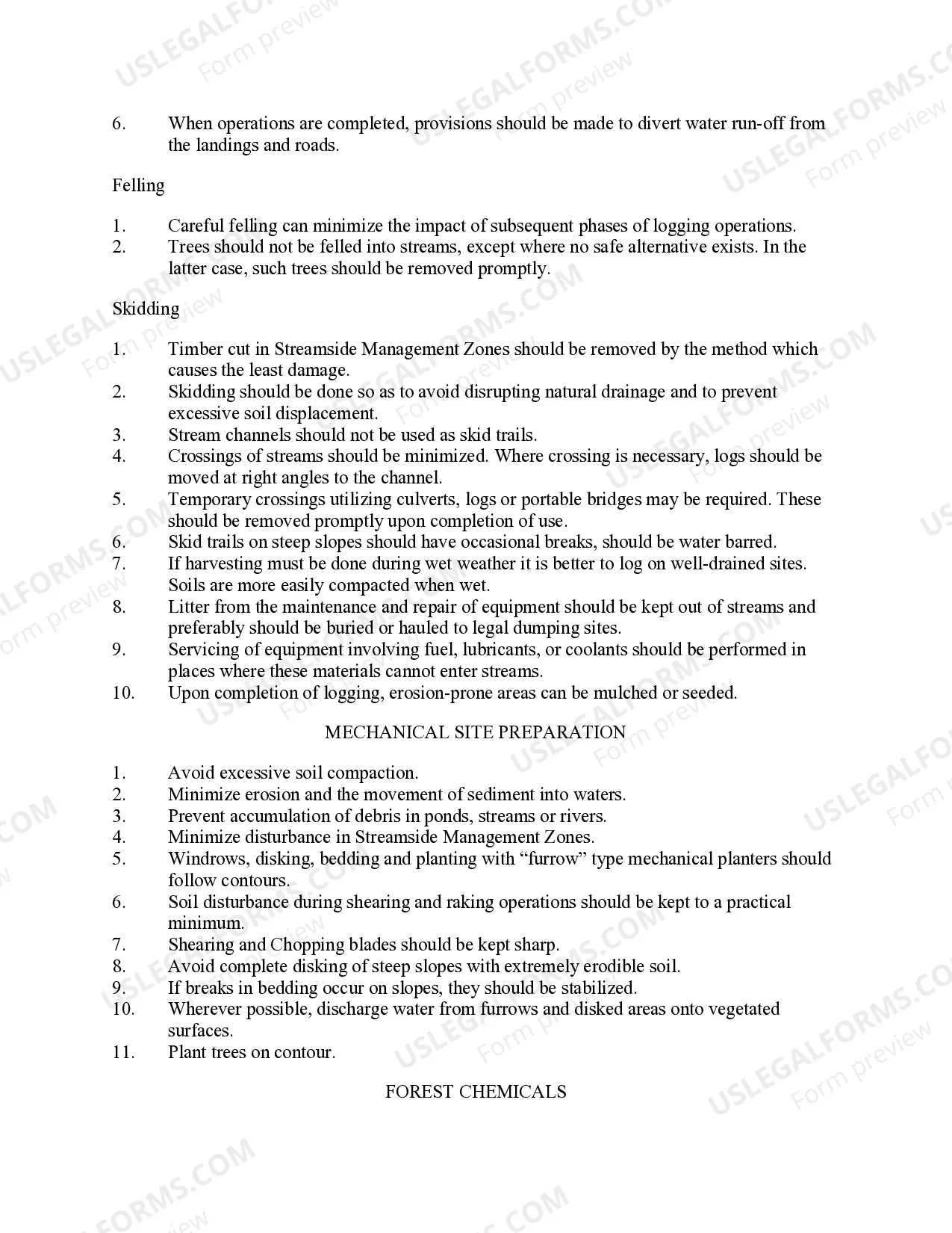 Preview South Carolina Timber Sale Contract