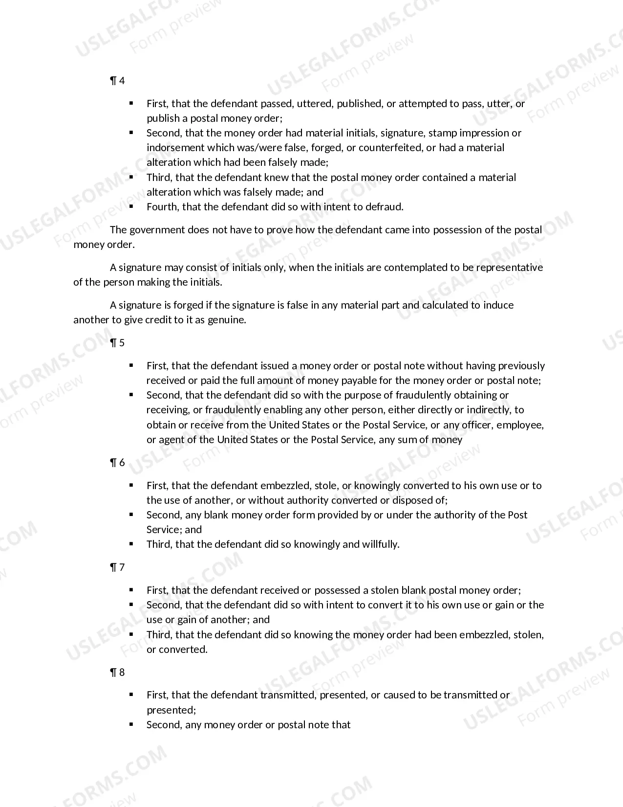Preview POSTAL MONEY ORDERS