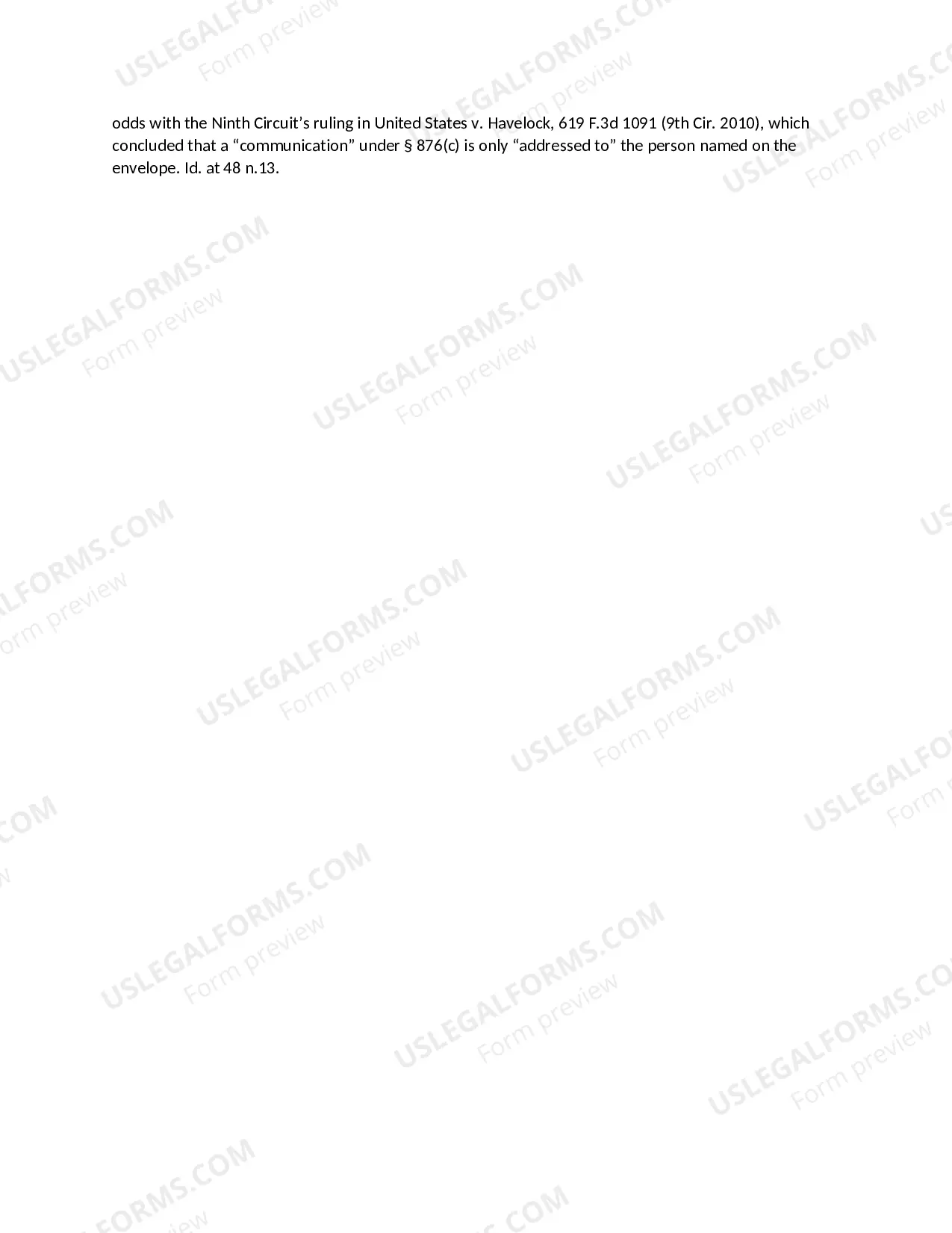 Preview MAILING THREATENING COMMUNICATIONS