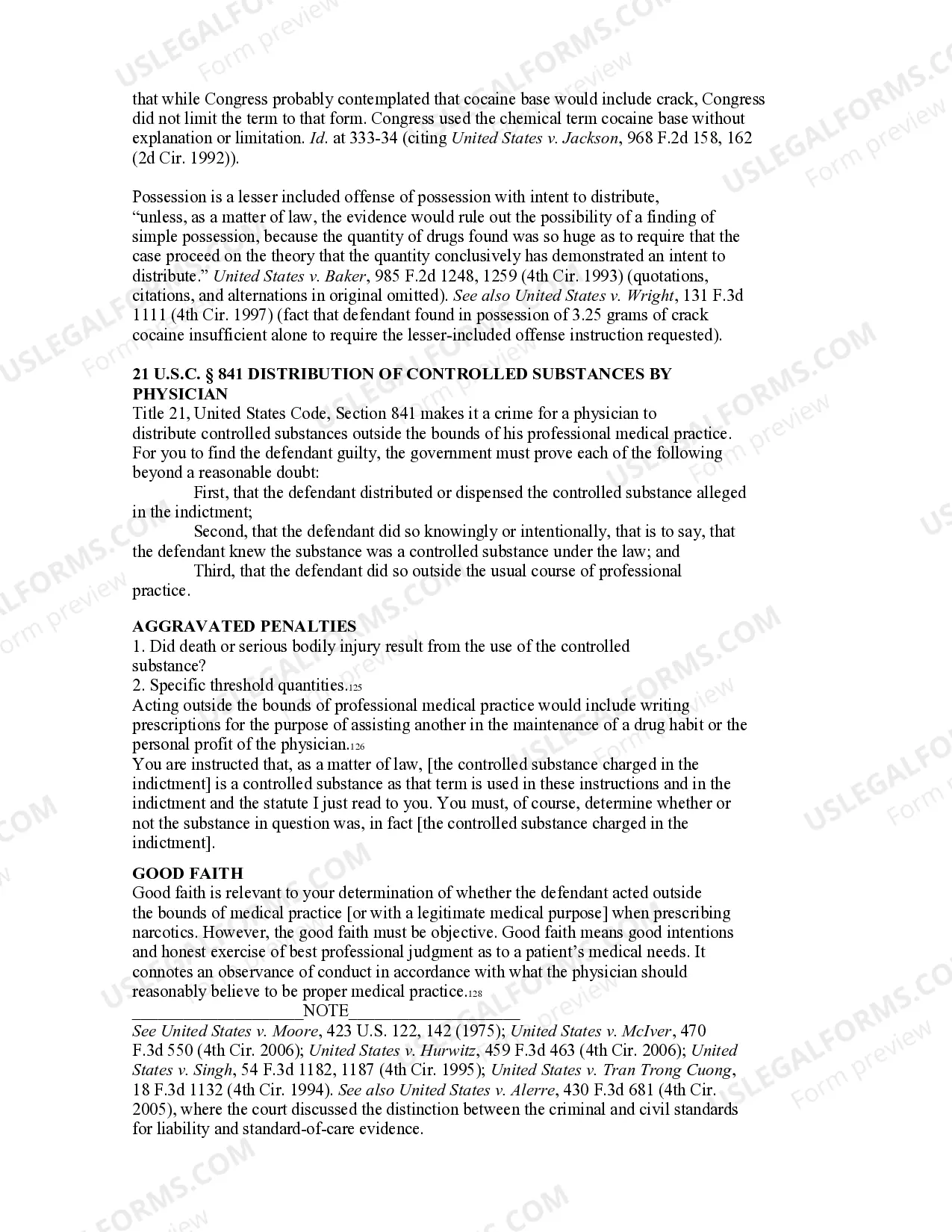 Preview DISTRIBUTION OR POSSESSION WITH INTENT TO DISTRIBUTE