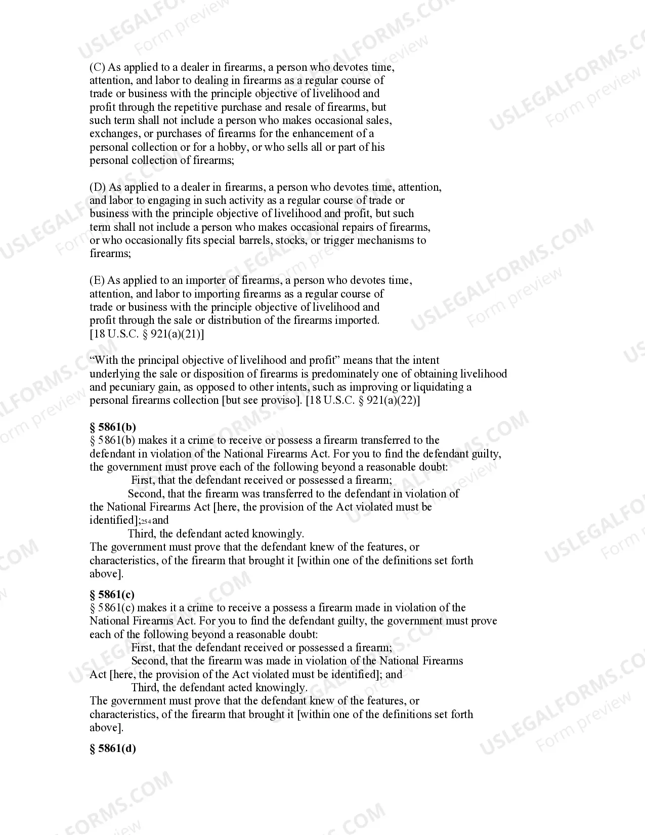 Preview NATIONAL FIREARMS ACT