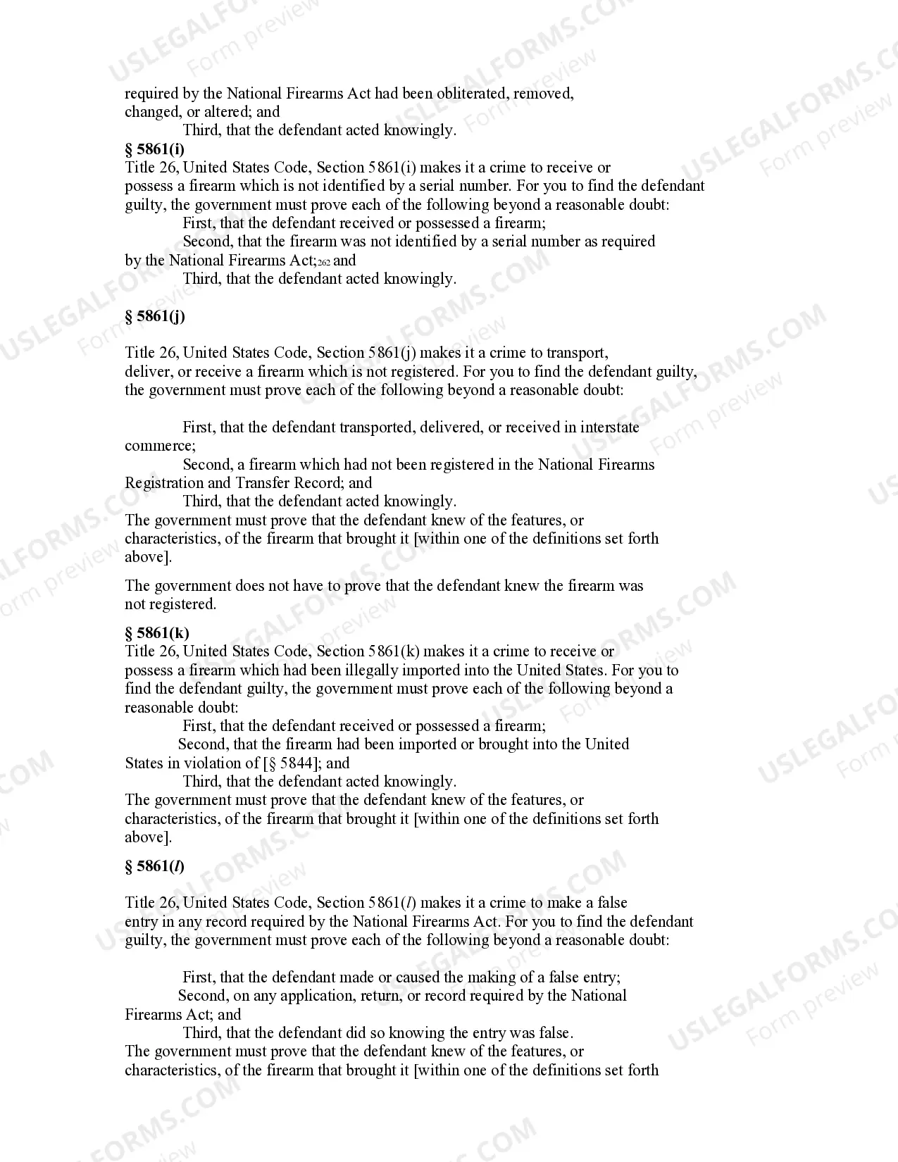 Preview NATIONAL FIREARMS ACT