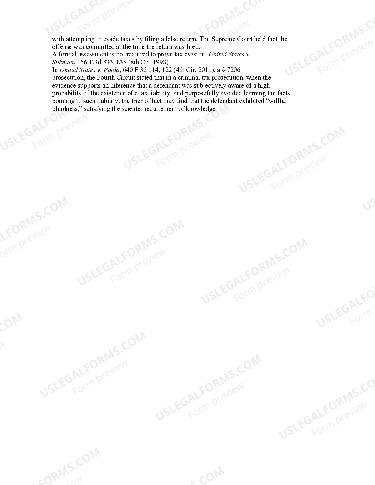 Preview TAX EVASION