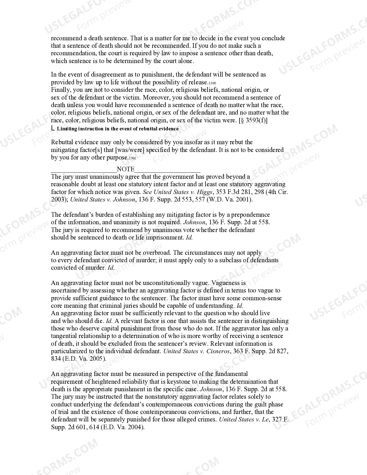 Preview MITIGATING FACTORS