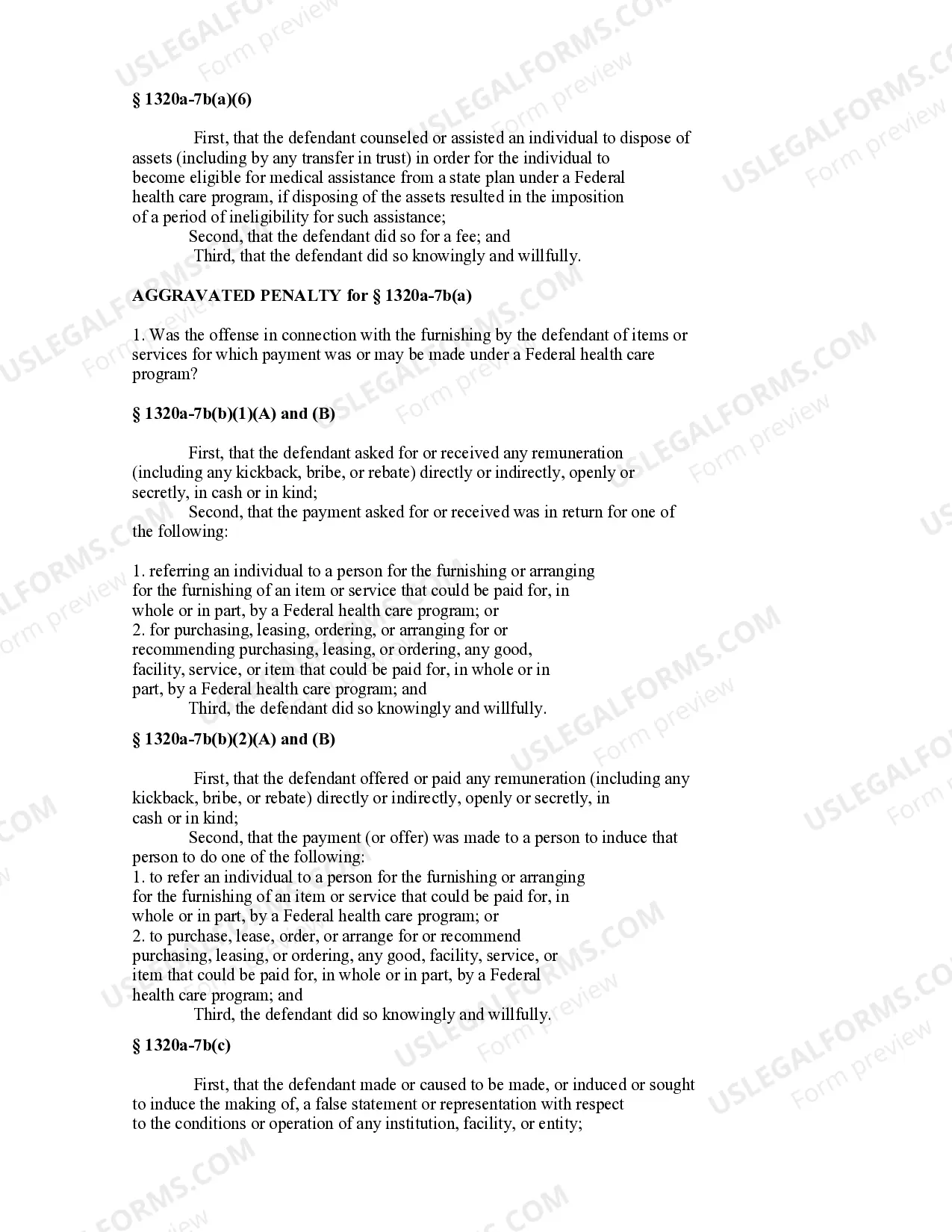 Preview ANTI-KICKBACK STATUTE