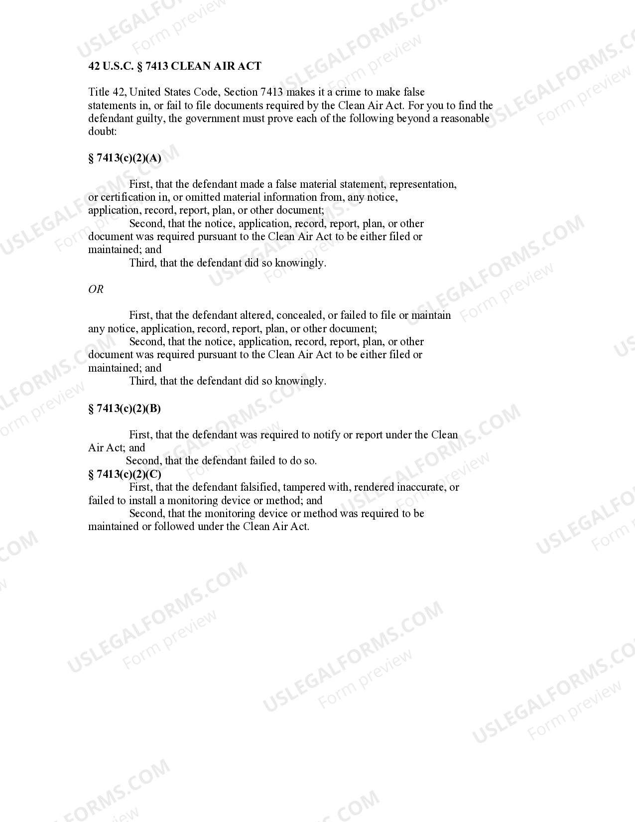 South Carolina CLEAN AIR ACT US Legal Forms