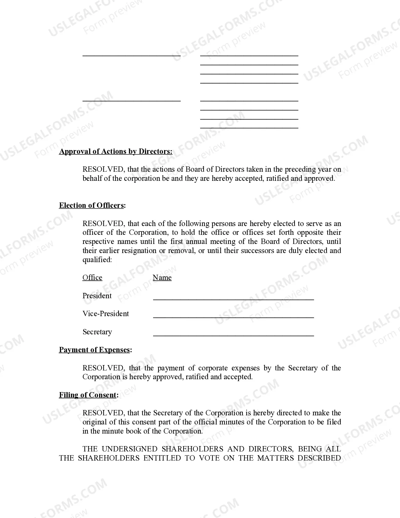 Preview Annual Minutes