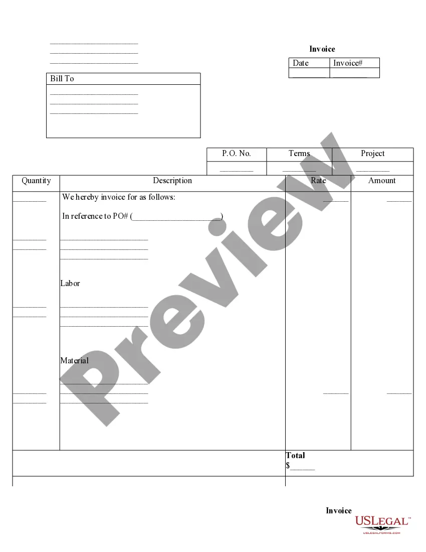 Preview Notice and Certificate of Mechanic's Lien and Invoices