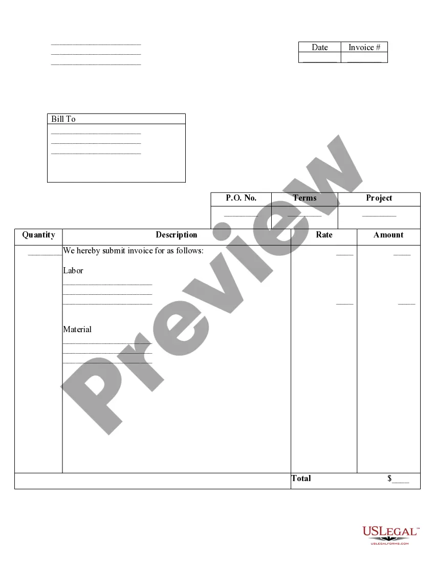 Preview Notice and Certificate of Mechanic's Lien and Invoices