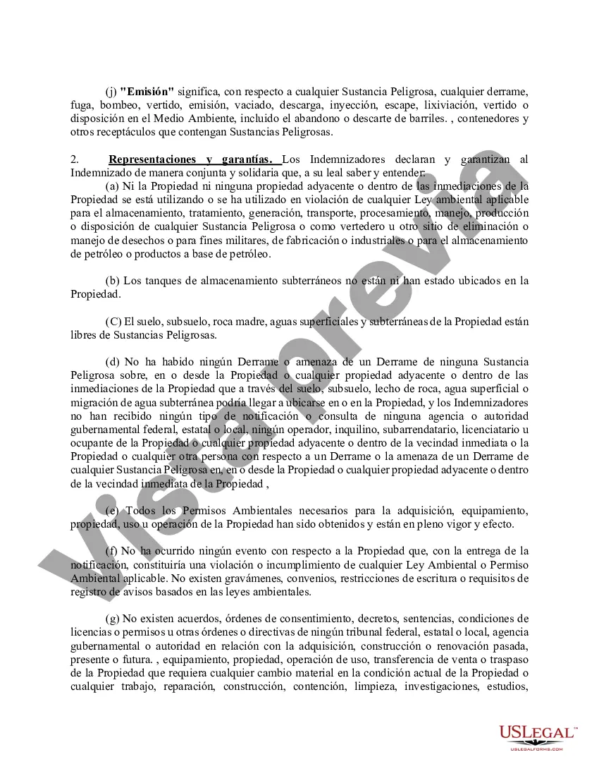 Preview Compromiso de Cumplimiento e Indemnización Ambiental