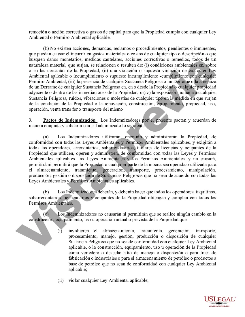 Preview Compromiso de Cumplimiento e Indemnización Ambiental