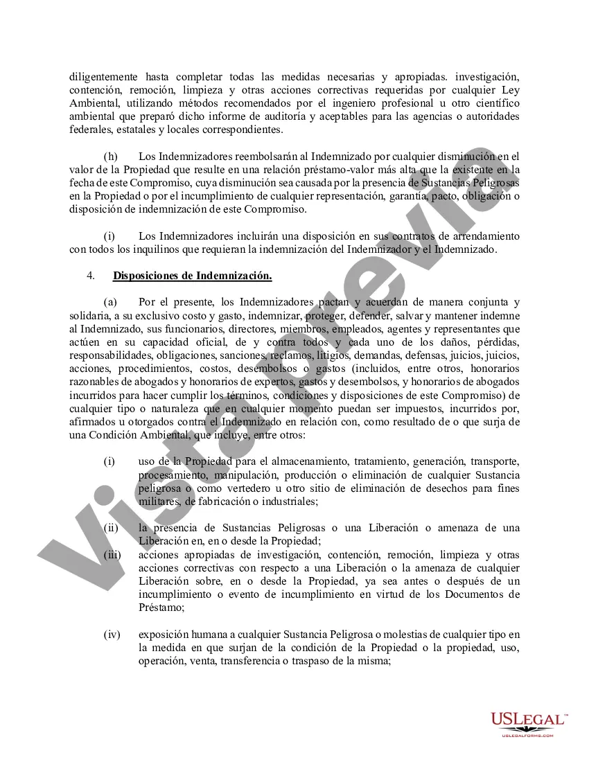 Preview Compromiso de Cumplimiento e Indemnización Ambiental