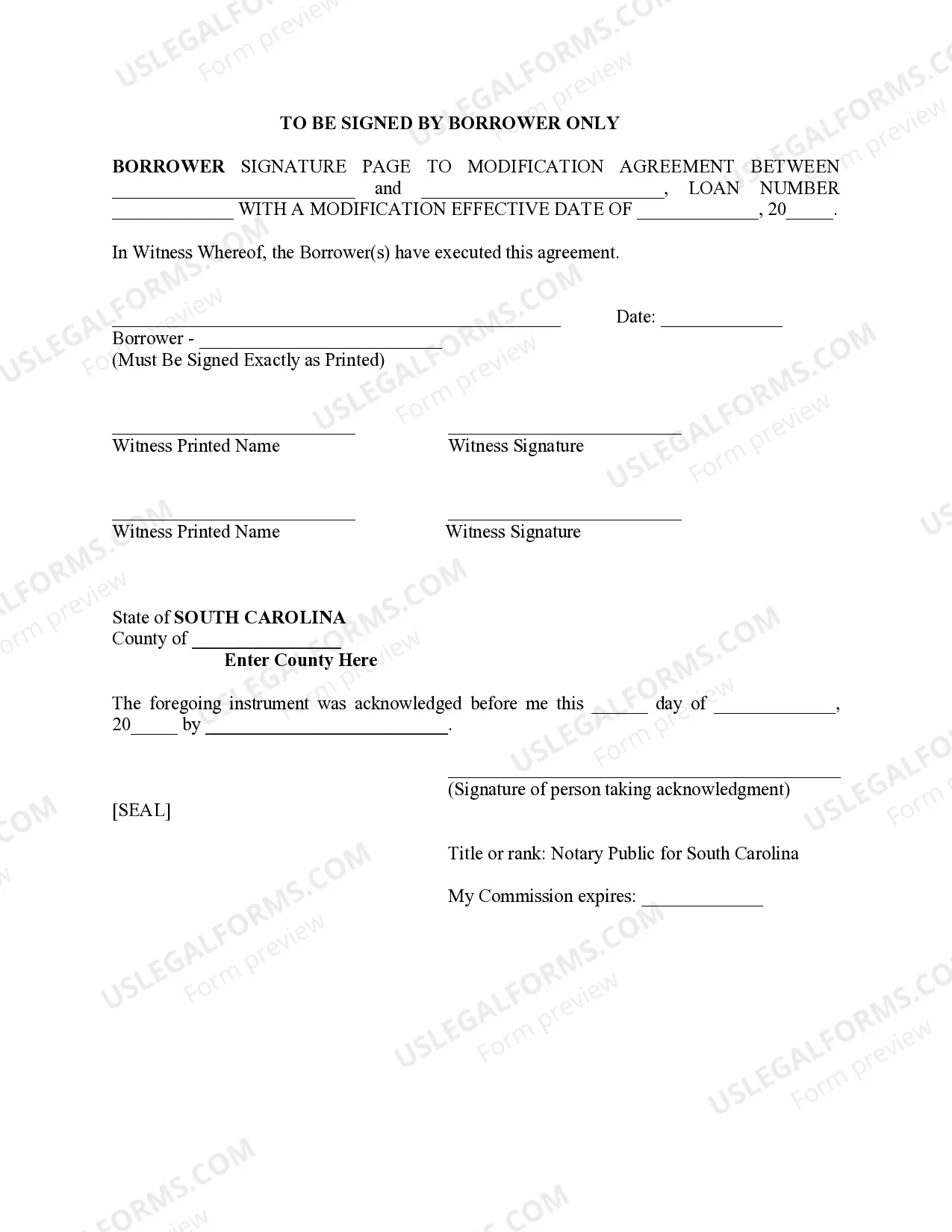 Preview Loan Modification Agreement