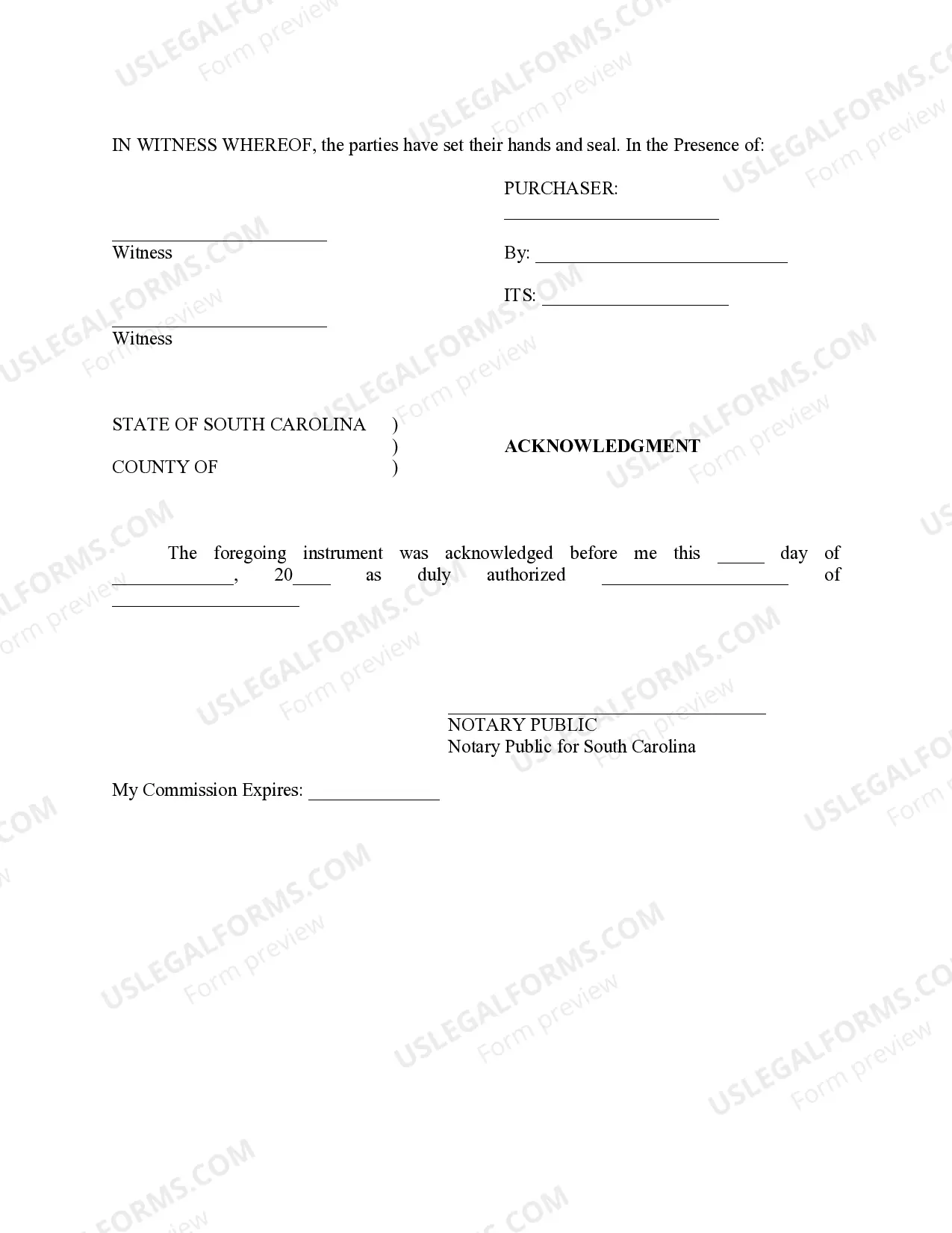 Preview Timber Sales Agreement
