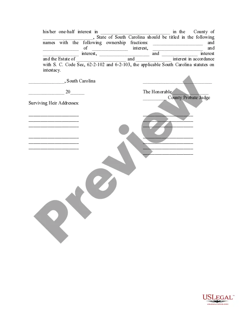 Preview Amended Order Establishing Heirs