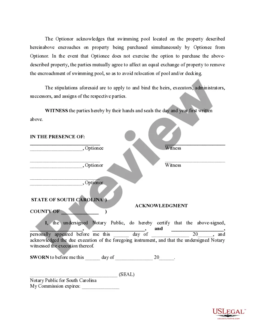 Preview Option to Purchase