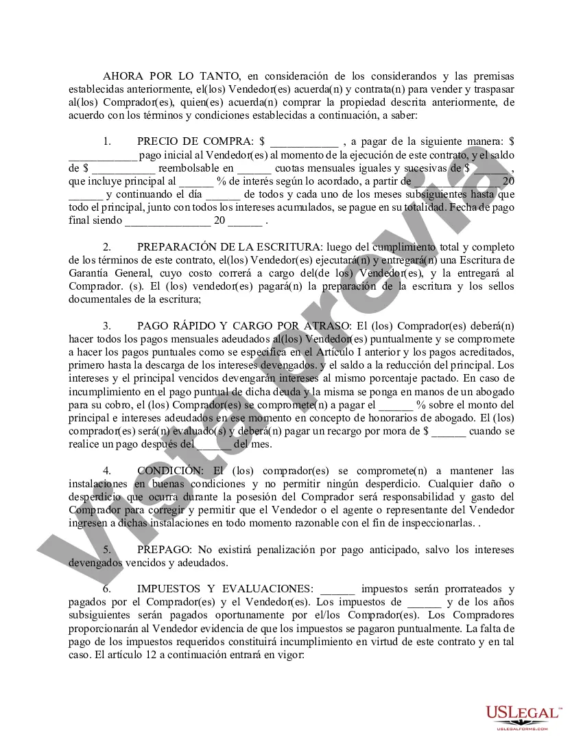 Preview Contrato de venta a plazos condicional