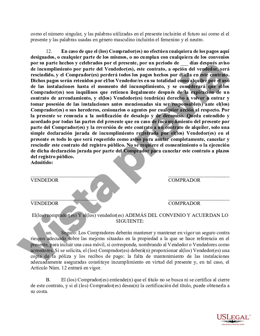 Preview Contrato de venta a plazos condicional