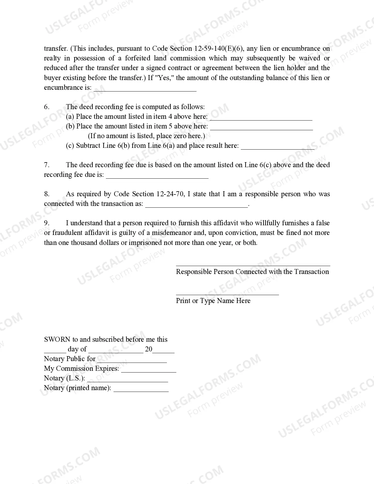 Preview Deed - Public Sale