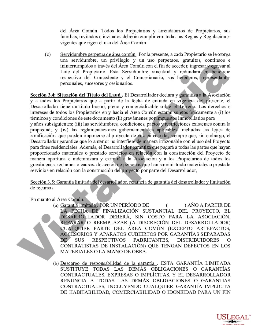 Preview Convenios y Restricciones para el Desarrollador