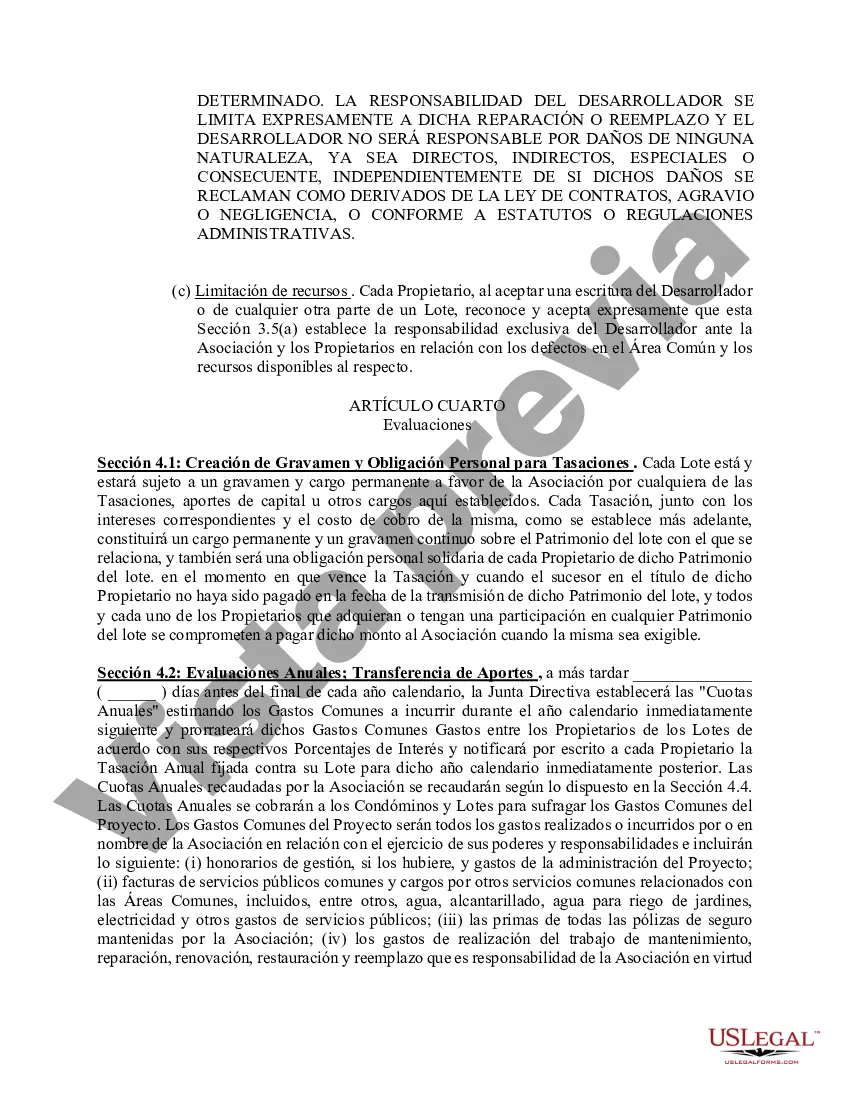 Preview Convenios y Restricciones para el Desarrollador