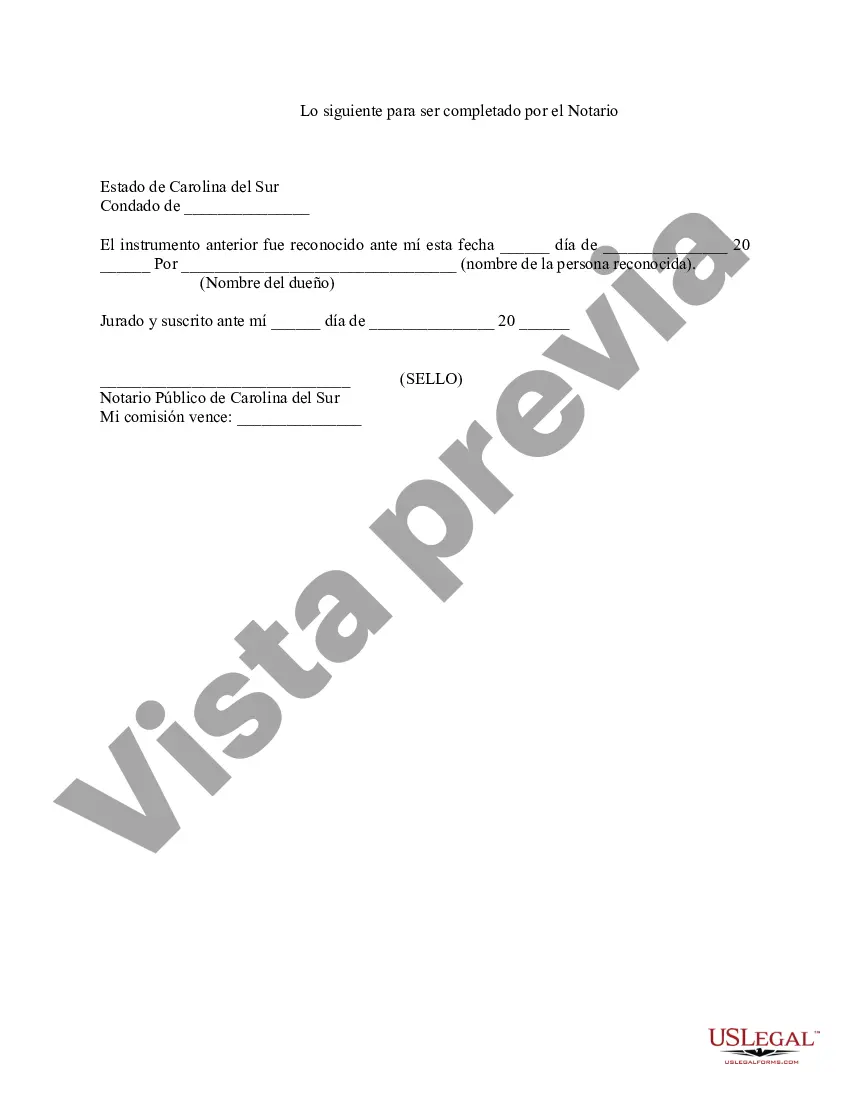 Preview Declaración de divulgación del constructor del propietario