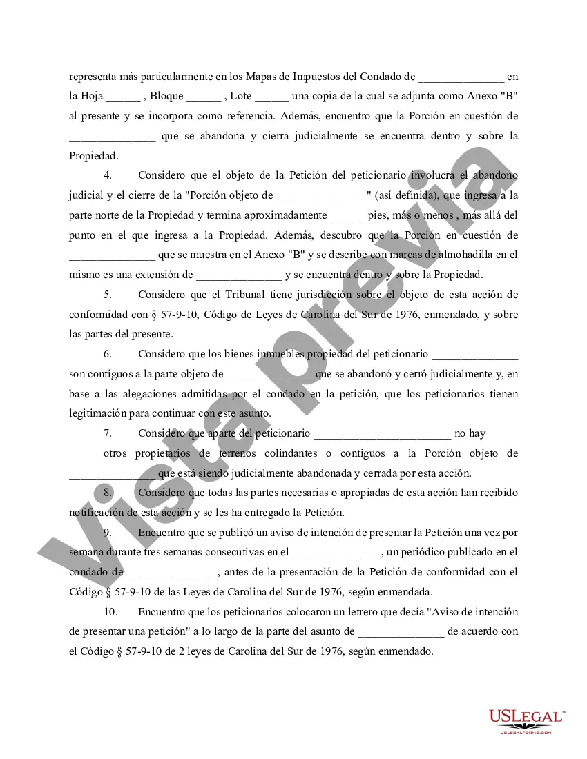 Preview Orden de consentimiento para abandono judicial y cierre de carretera