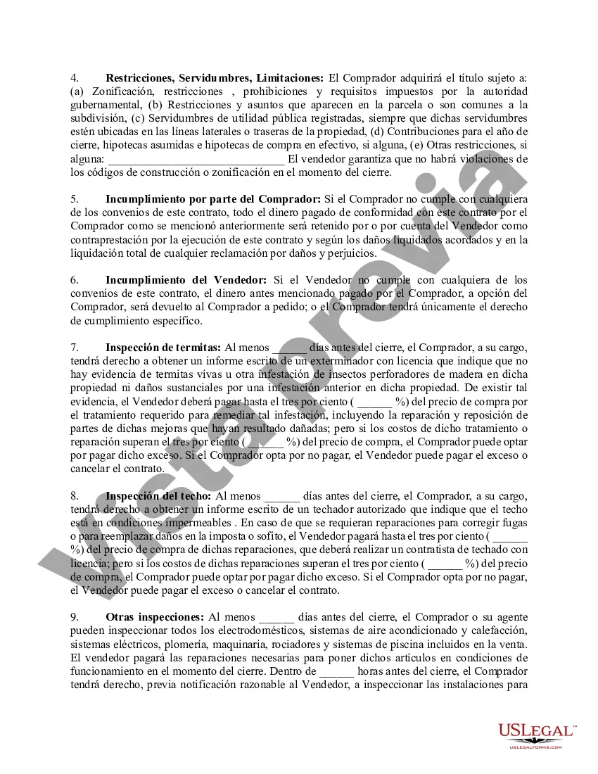 Preview Acuerdo de Venta de Bienes Raíces