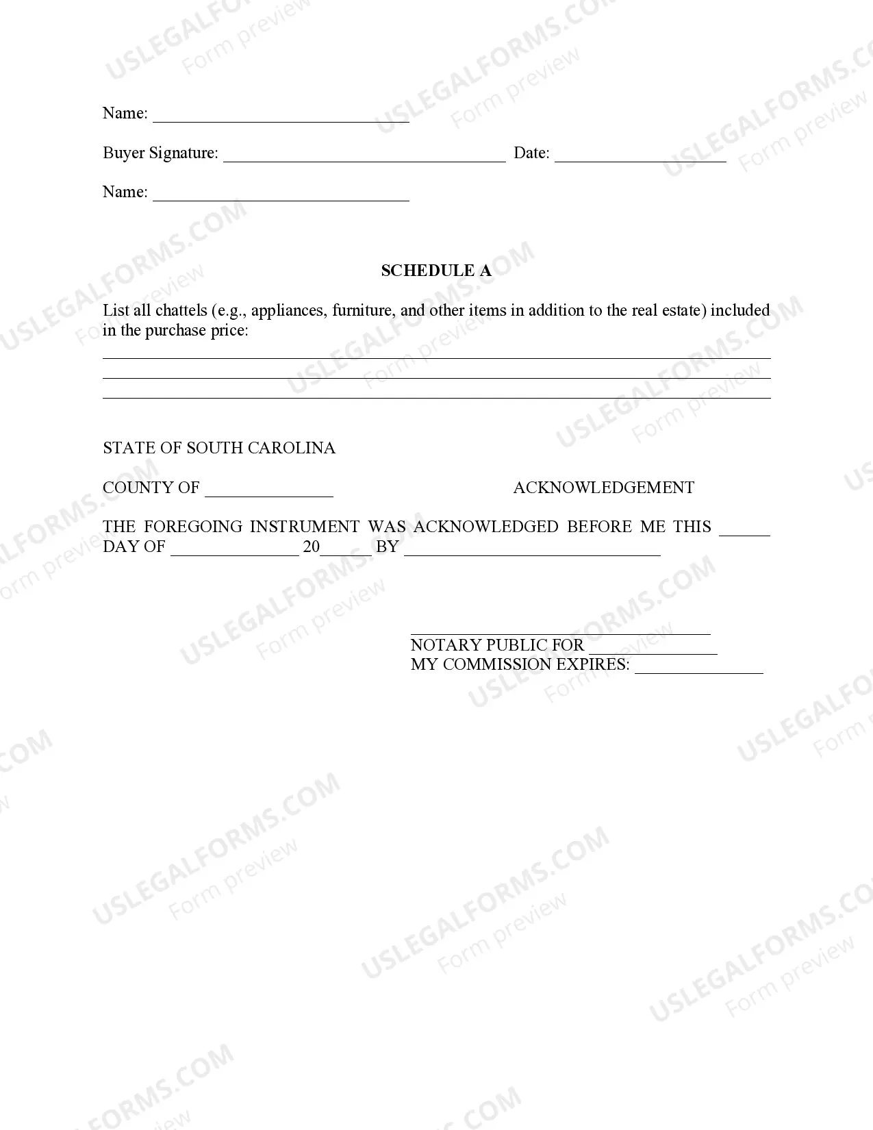 Preview Agreement to Sell Real Estate