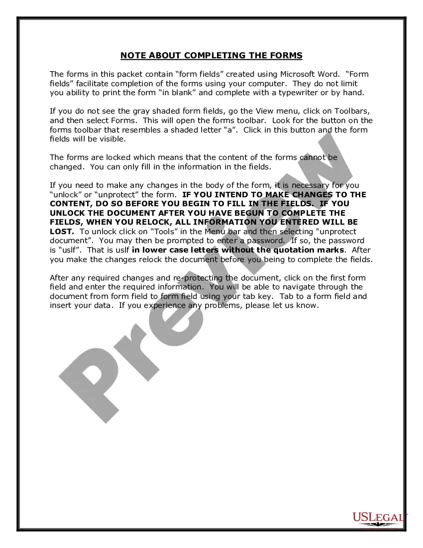 Preview South Carolina Name Change Instructions and Forms Package for an Adult