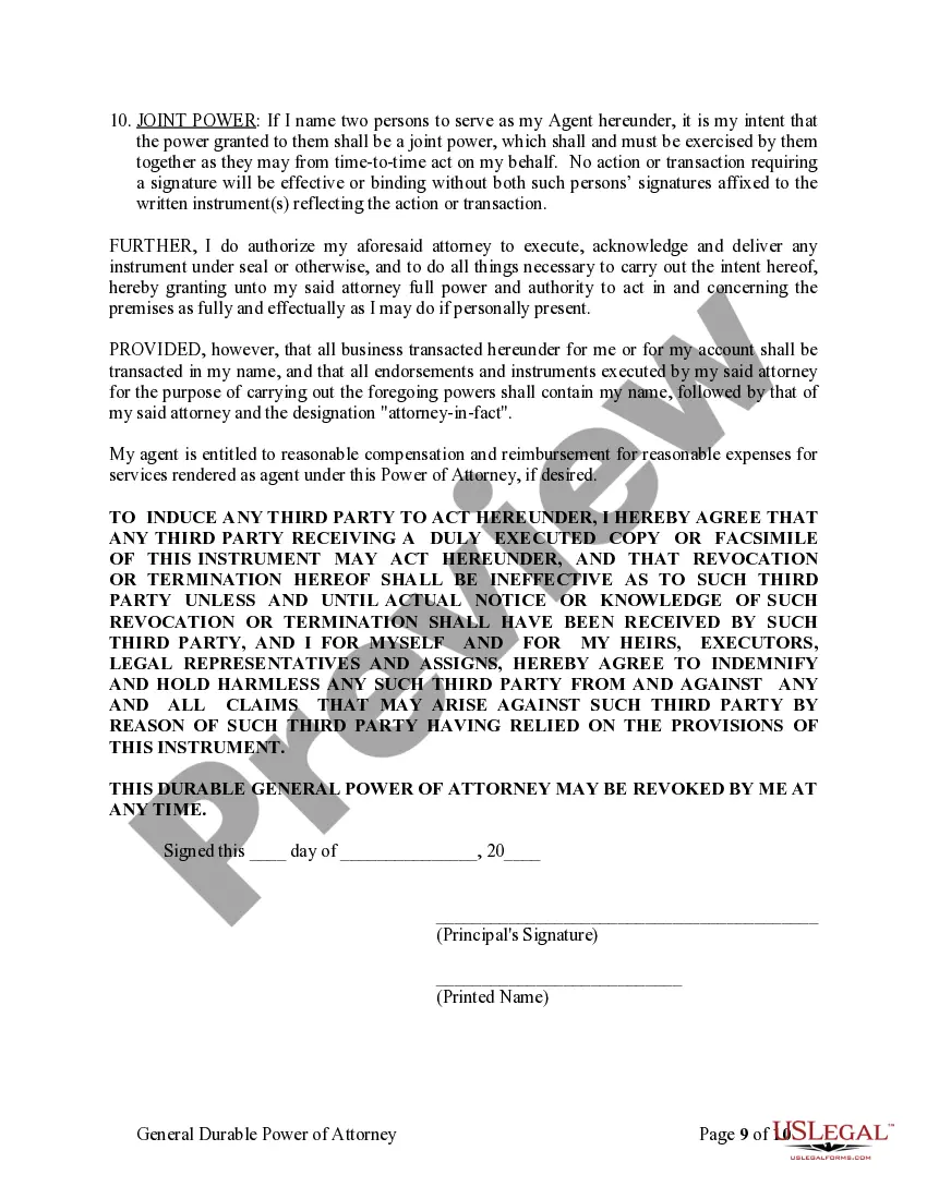 Get General Durable Power of Attorney for Property and Finances or Financial Effective Immediately Preview General Durable Power of Attorney for Property and Finances or Financial Effective Immediately