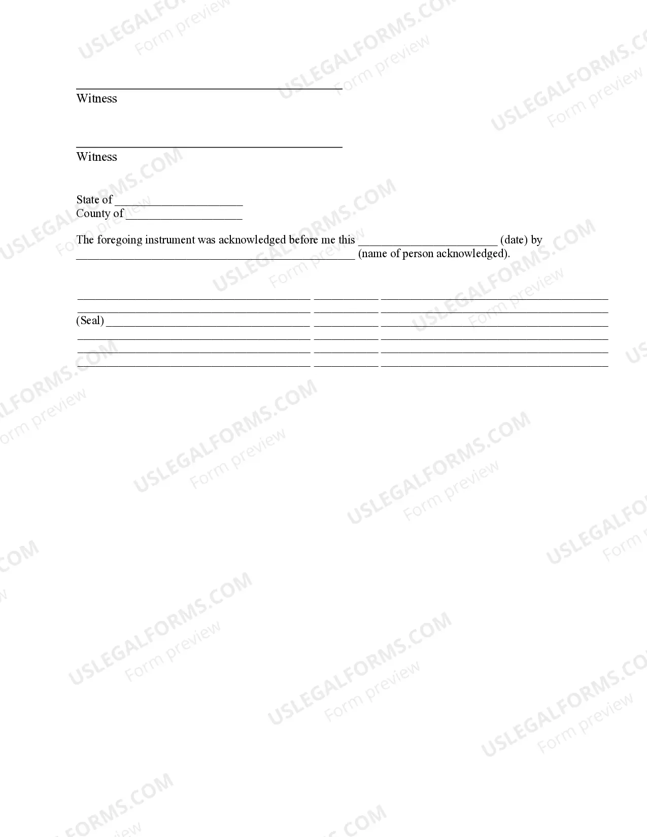 Preview Statutory Equivalent of Living Will or Declaration for a Desire of a Natural Death - Statutory