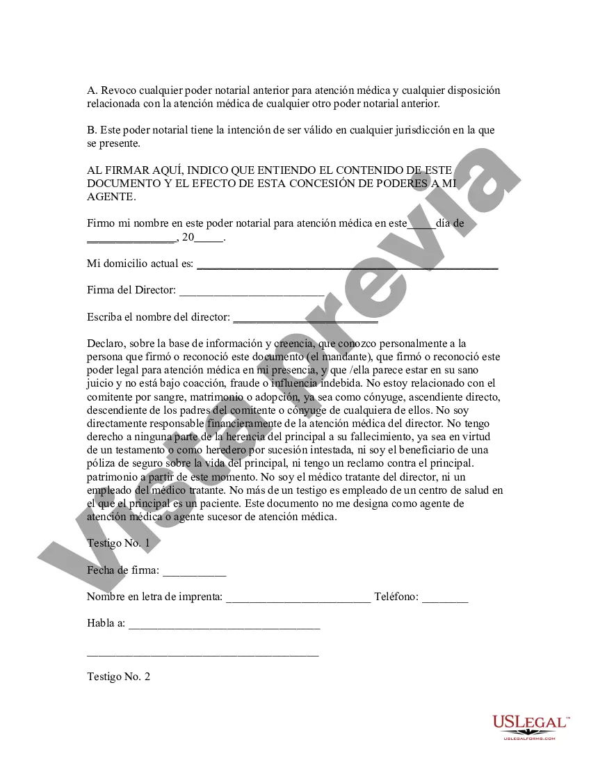 Preview Poder notarial legal para la atención de la salud