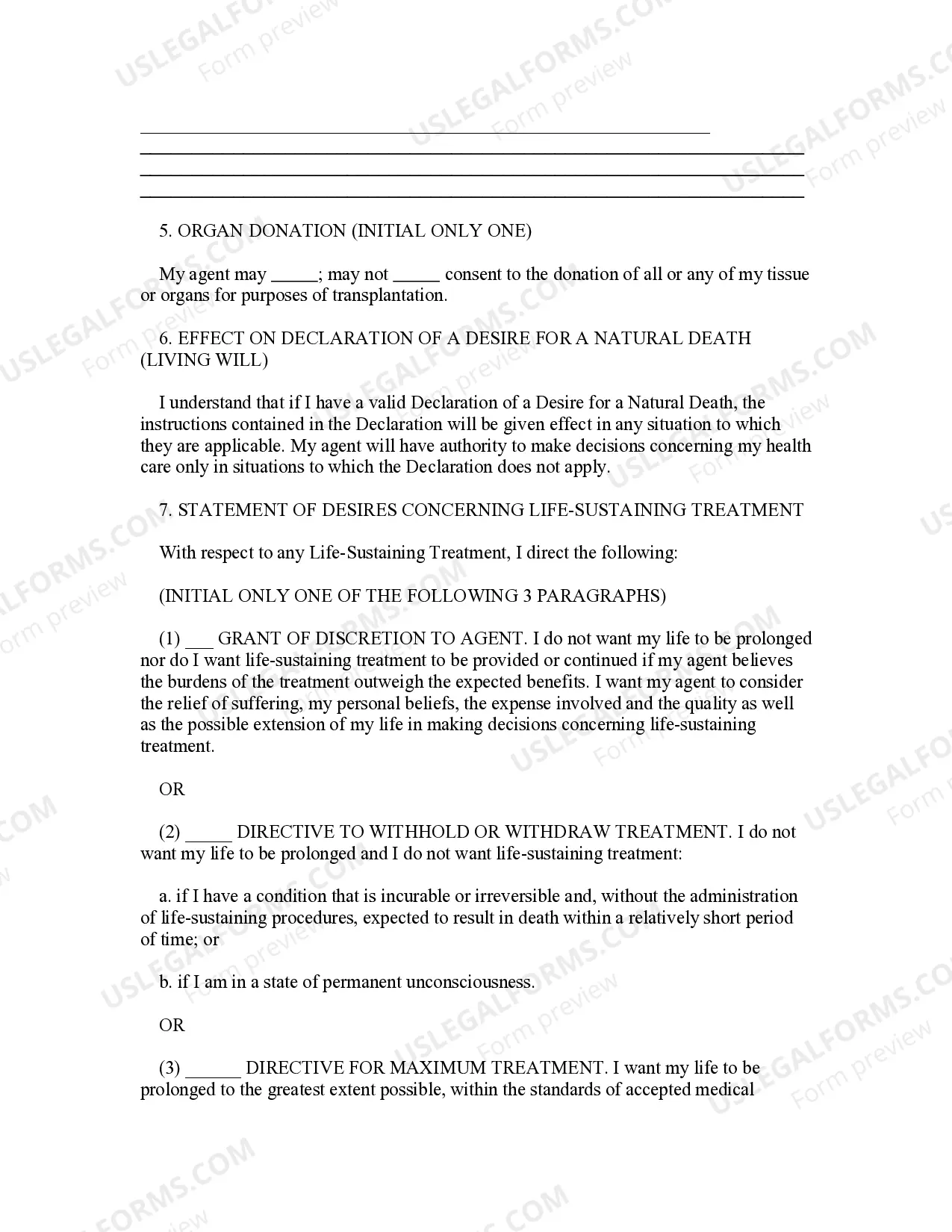 Preview Statutory Health Care Power of Attorney